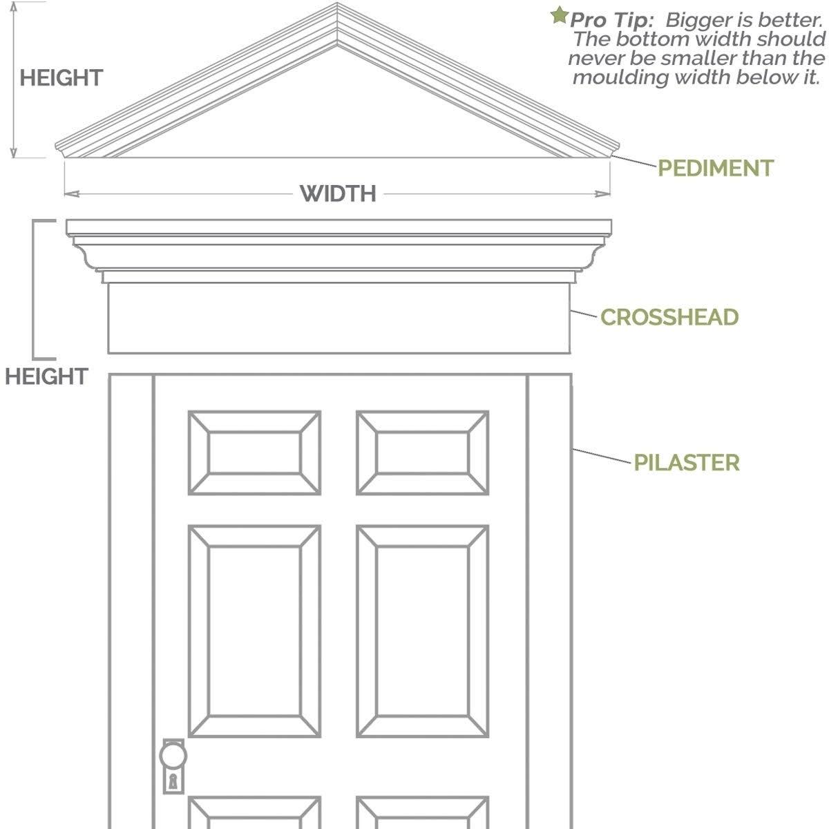 Flat Panel PVC Pilaster with Capital and Base (Pair) K172