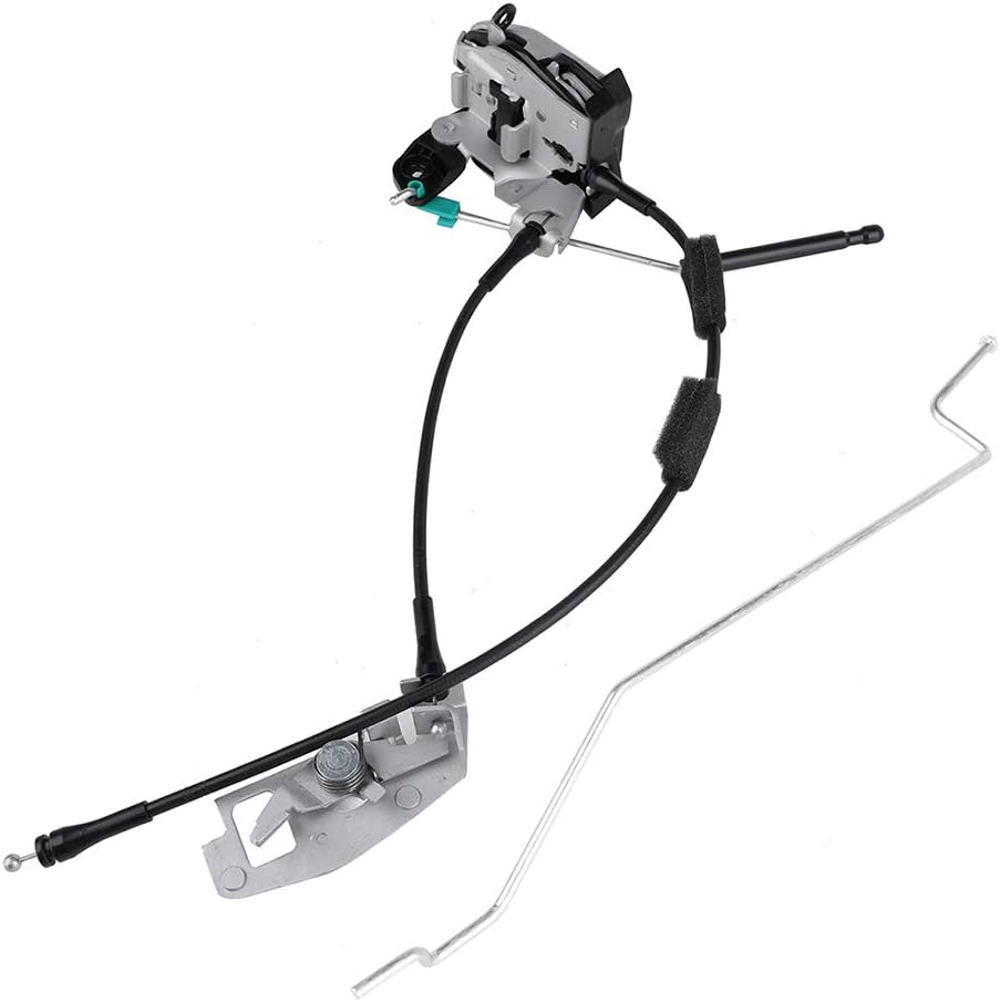 Door Latch Lock Assembly Front Left Driver Side Power Door Latch Lock Actuator Motor Cable Rod Kit Pack of 2 Z537