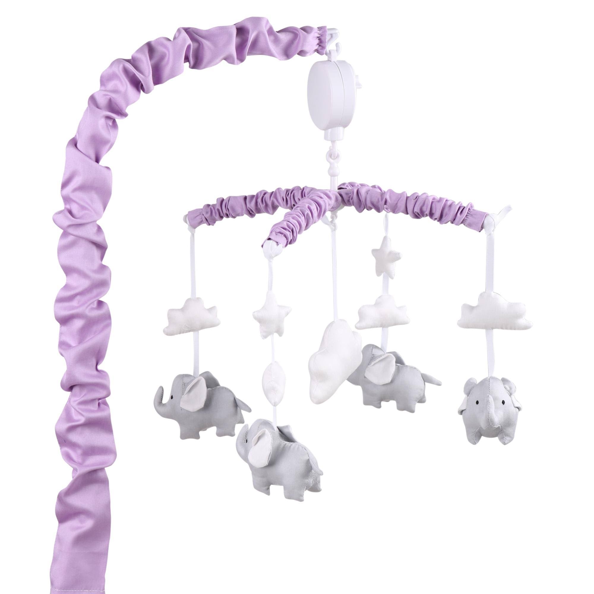 Purple Grey Elephant Musical Mobile R143233