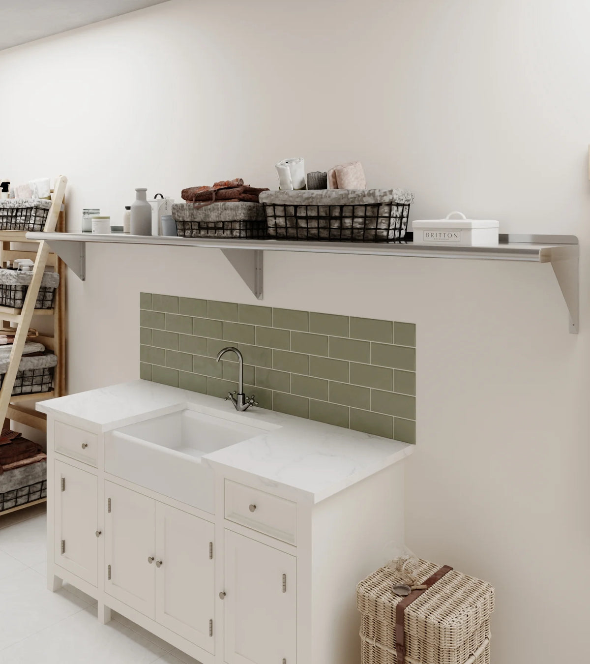 96" x 12" Stainless Steel Wall Shelf C2765