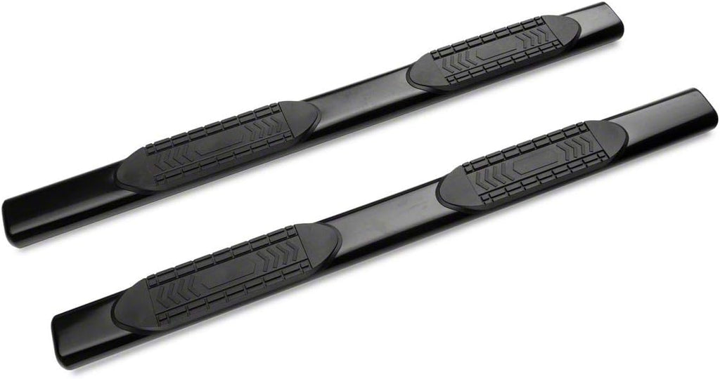 Black 6-Inch Oval Side Step Bars N96210