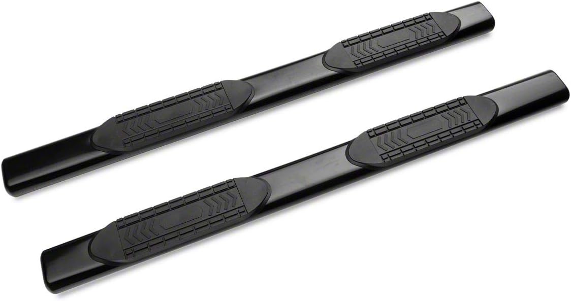 Black 6-Inch Oval Side Step Bars N96210