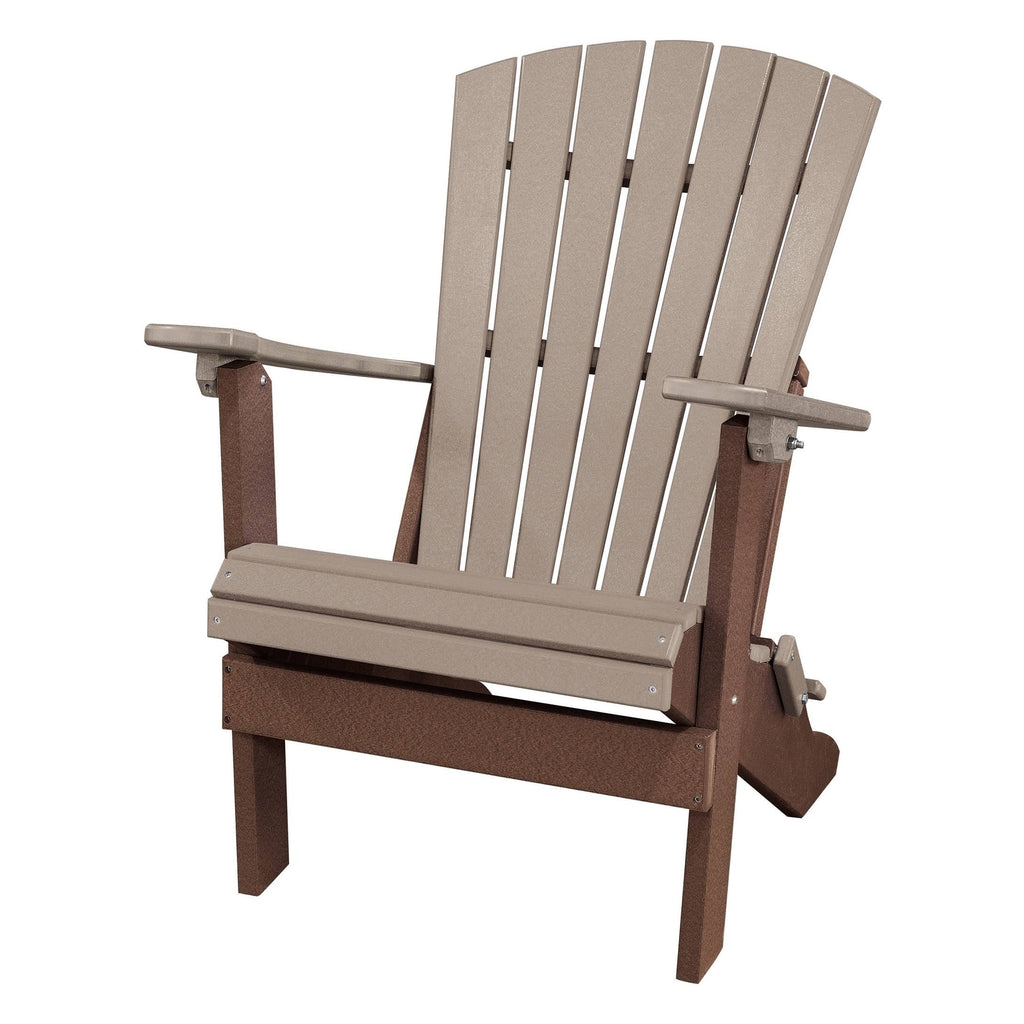 Weatherwood Tudor Brown Folding Adirondack Chair P7203