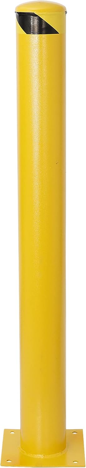 Yellow Powder Coat Safety Bollard Parking Post R1751