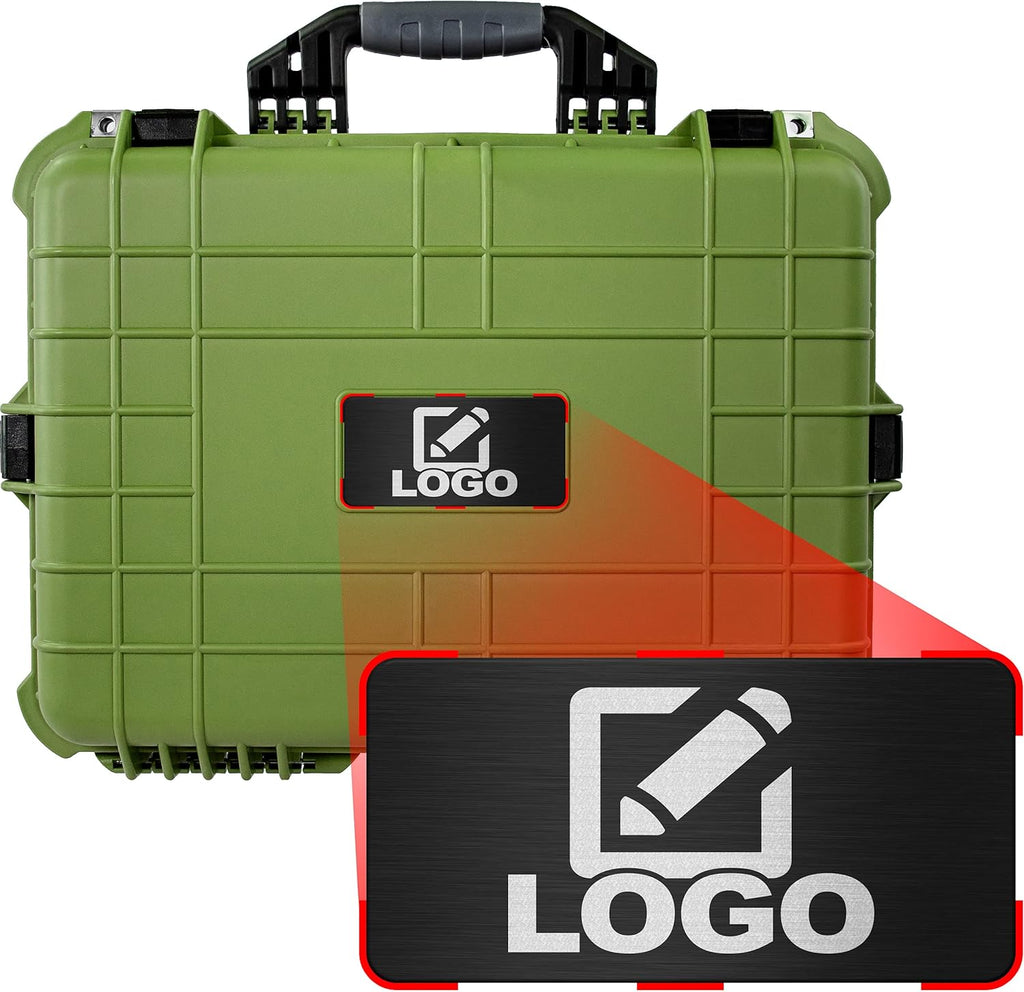 Green 20 Inch Waterproof Camera Case with Foam W318