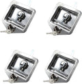 4Pcs T-Handle Lock 304 Stainless Steel Trailer Door Latch with Gasket V77740