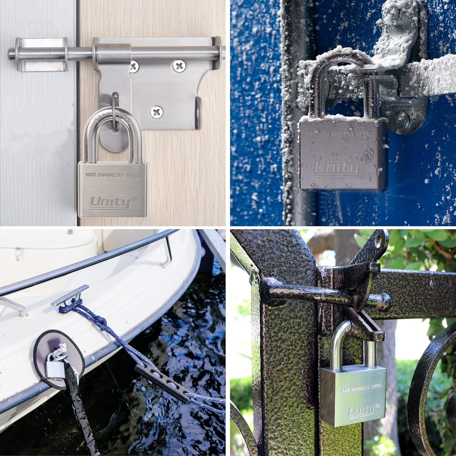 100% Stainless Steel Keyed Alike Marine Lock (5, 50mm) C29856