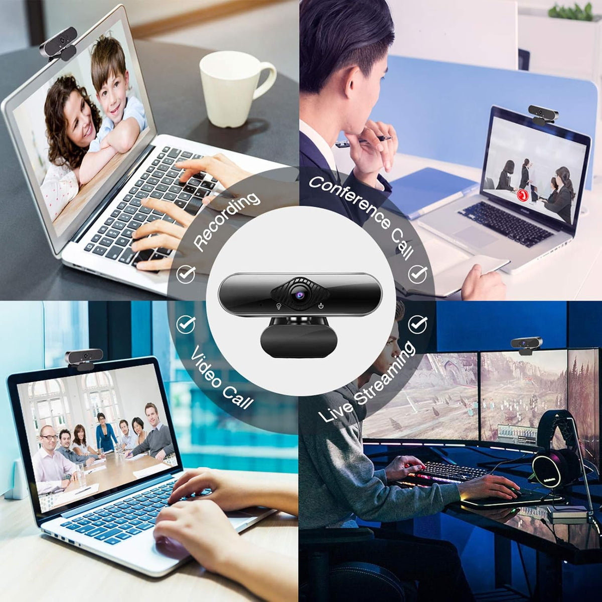 1080p HD USB Webcam with Microphone C460