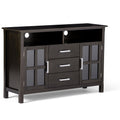 Dark Walnut Brown Tall TV Media Stand F85942
