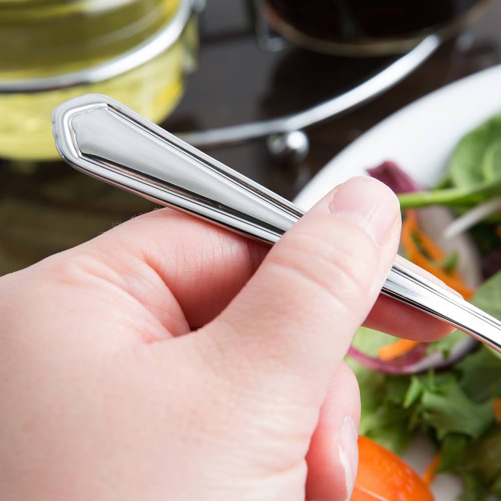 18/0 Stainless Steel Heavy Weight Salad Fork - 36/Case C20266