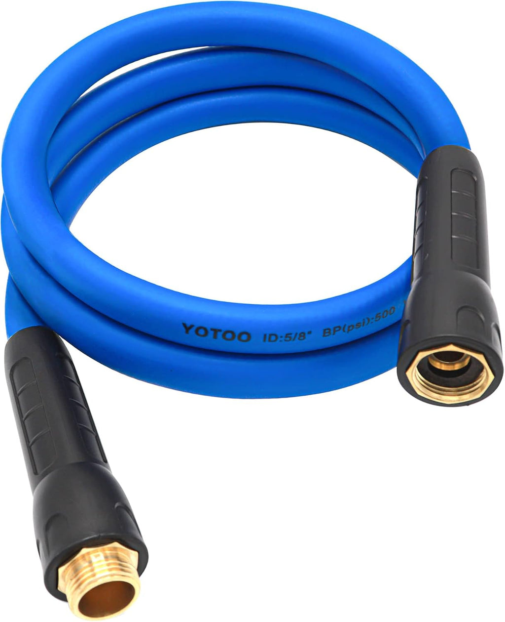 Heavy Duty Hybrid Garden Water Hose 5/8-Inch by 100-Feet, Blue, Pack of 2 H15033