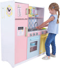 Wooden Pastel Play Kitchen with Turning Knobs and Play Phone Z5512