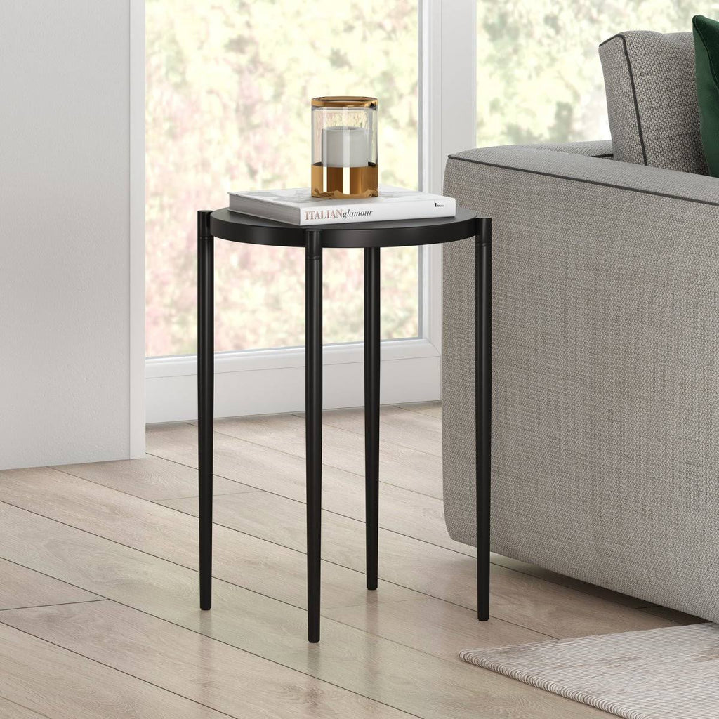Blackened Bronze Side Table W8386
