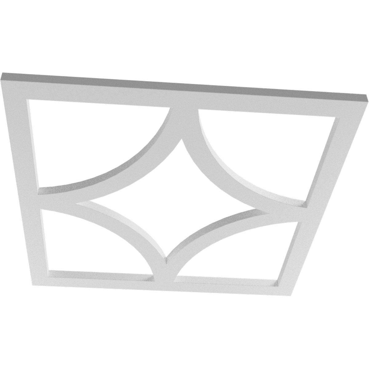32x22OD x 20 1/2x22ID x 1x22P PVC Pierced Ceiling Medallion R279124