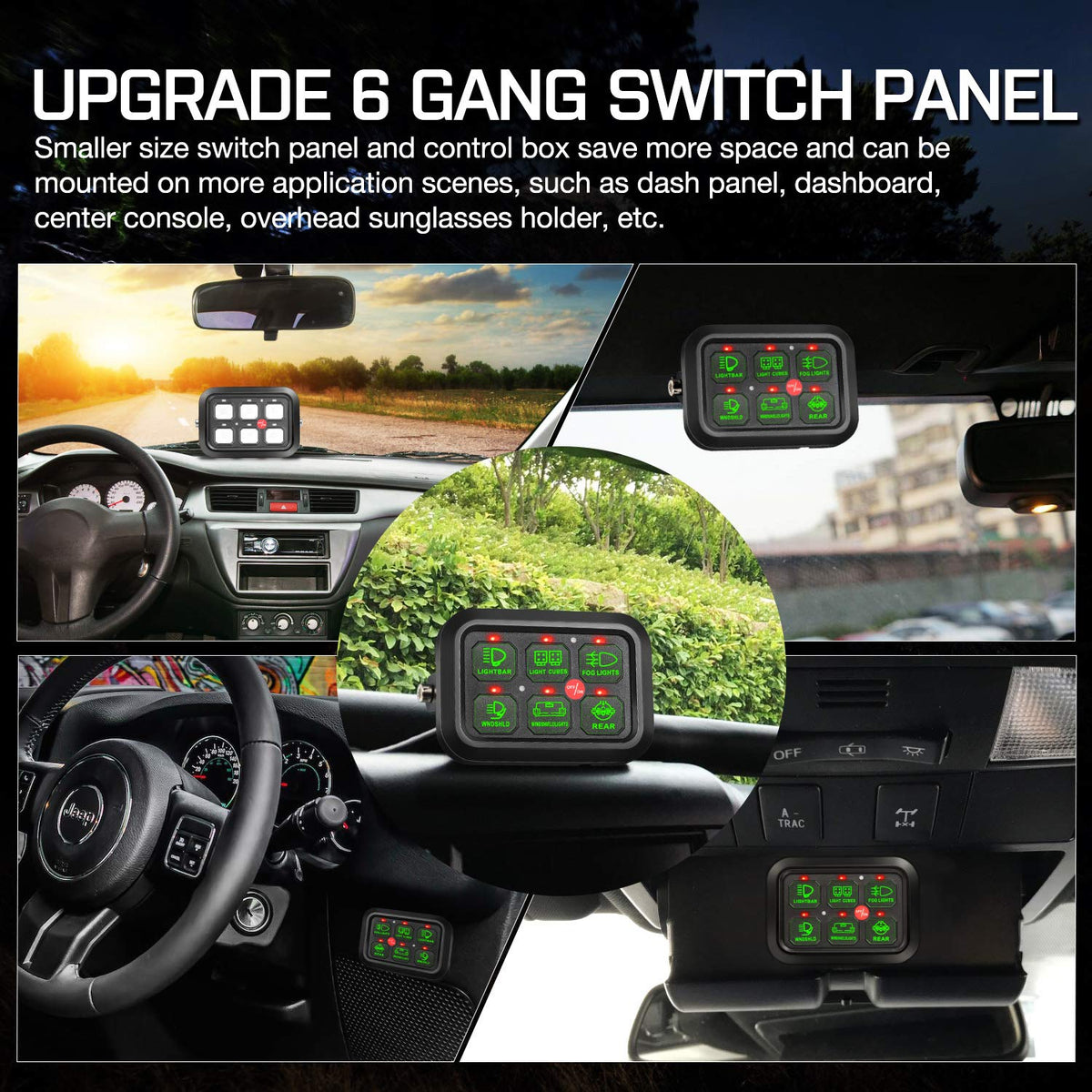 6 Gang Touch Switch Panel with Harness V858780