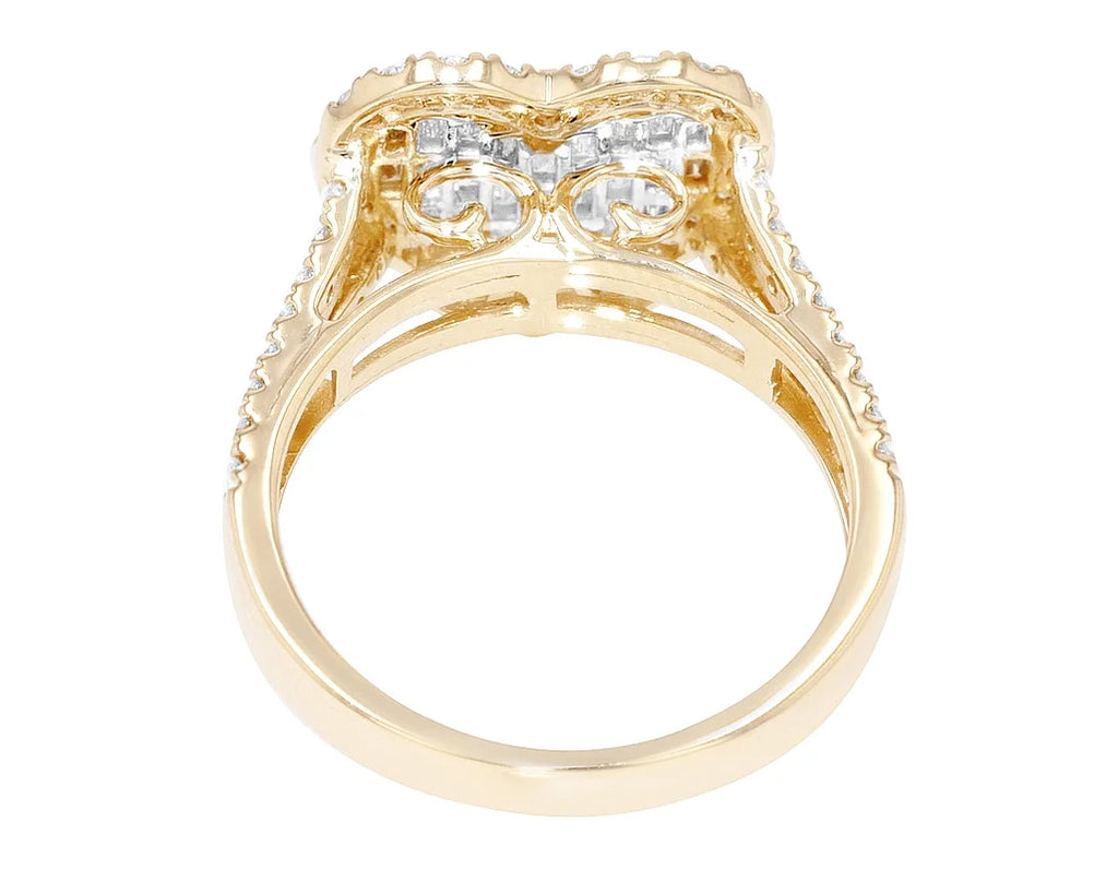 14K Yellow White Gold Diamond Engagement Ring U93367