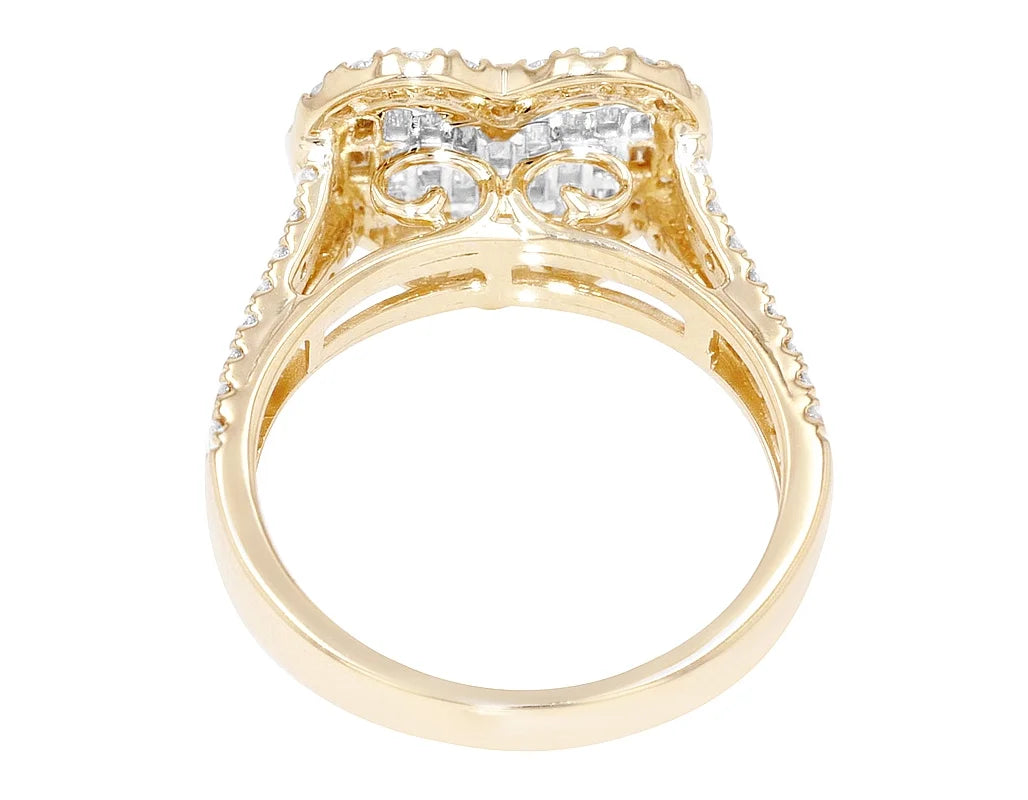 14K Yellow White Gold Diamond Engagement Ring U93367