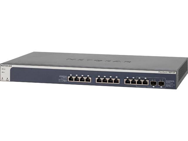 12 10GBase-T Ports 2 Shared 10 Gigabit SFP+ Ports Smart Managed Switch U628