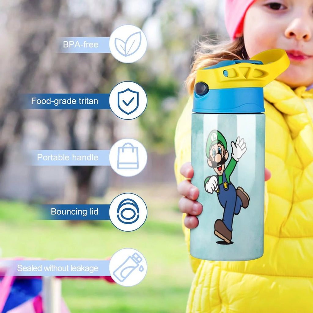 Insulated Stainless Steel Water Bottle with Straw Leak-Proof P45161