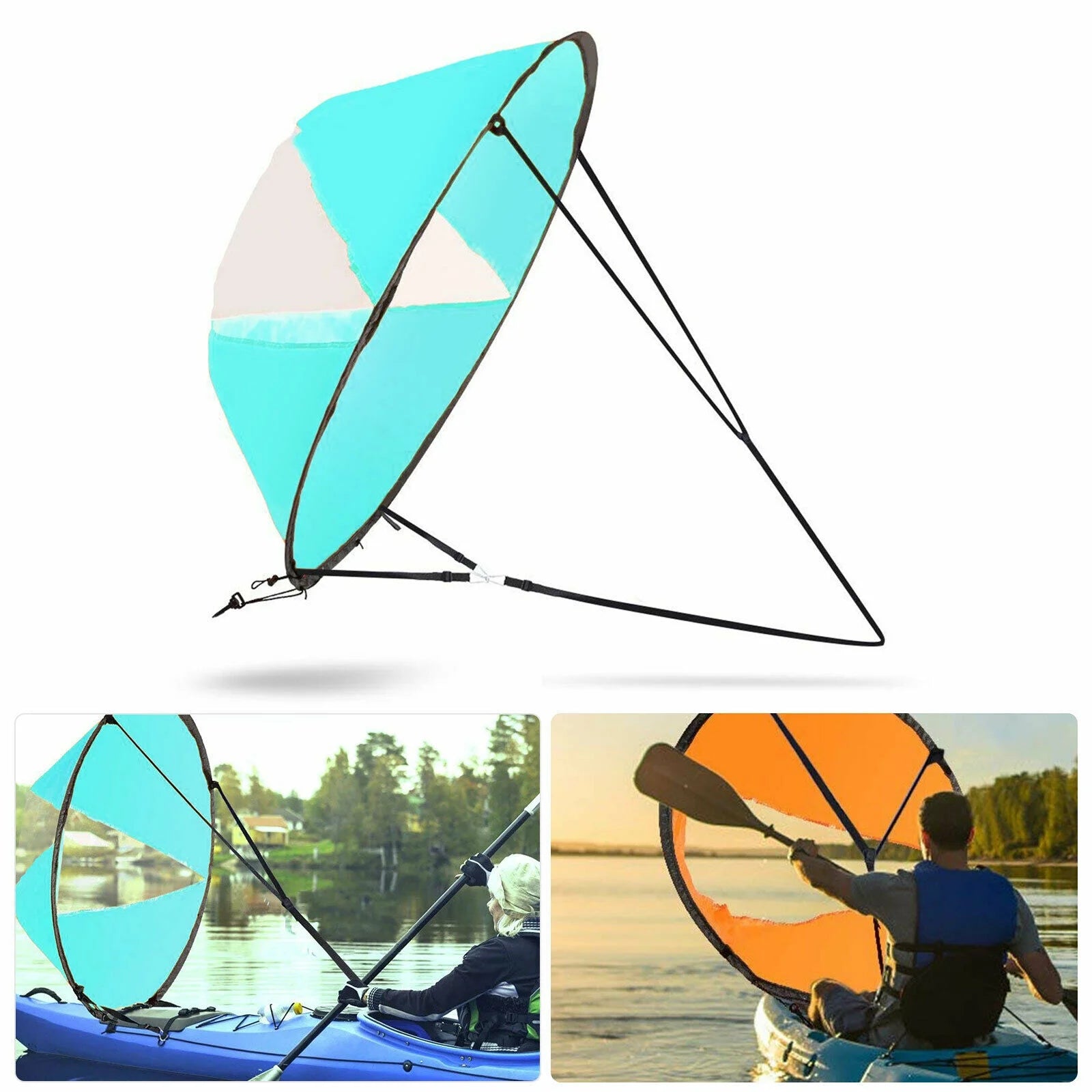 Foldable Kayak Wind Sail Kit U5845