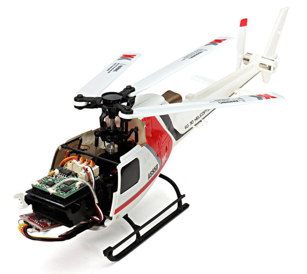 6CH Brushless RC Helicopter with 4pcs 500mAh Lipo Battery M2674