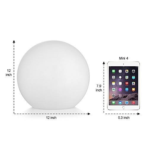 RGB Colors 12-Inch Cordless Floating Pool Light W3850