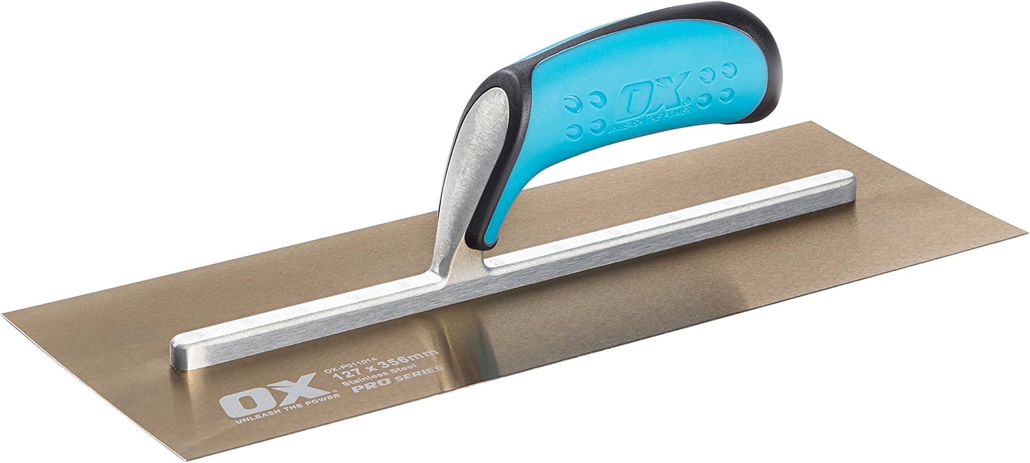 4.75" x 14" Stainless Steel Plaster Finishing Trowel, Pack of 2 N577