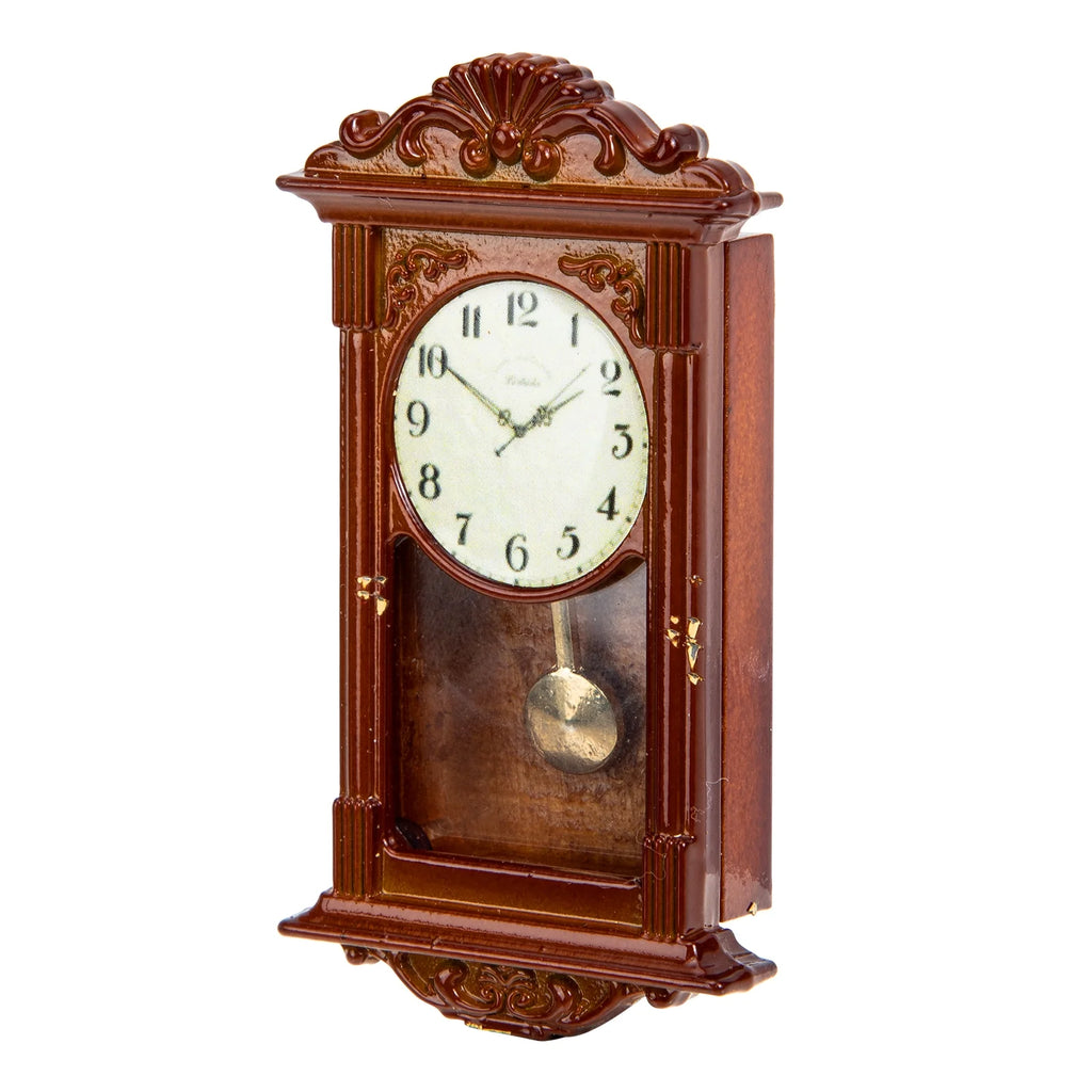 Metal Dollhouse Hanging Clock Toy Doll Furniture D4711