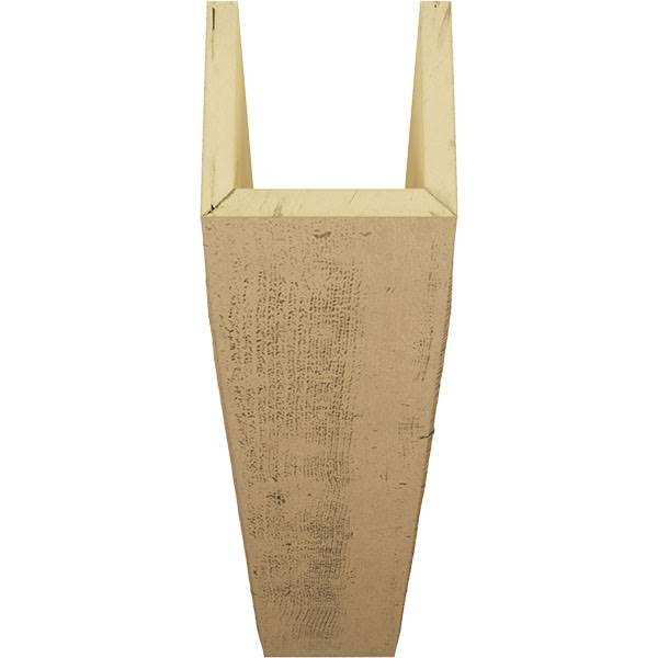 6x22W x 8x22H x 12&L 3-Sided Rough Sawn Faux Wood Ceiling Beam O9199