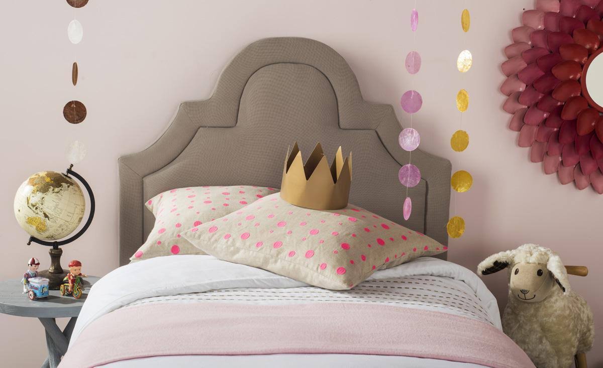 Arched Headboard Taupe King V56373