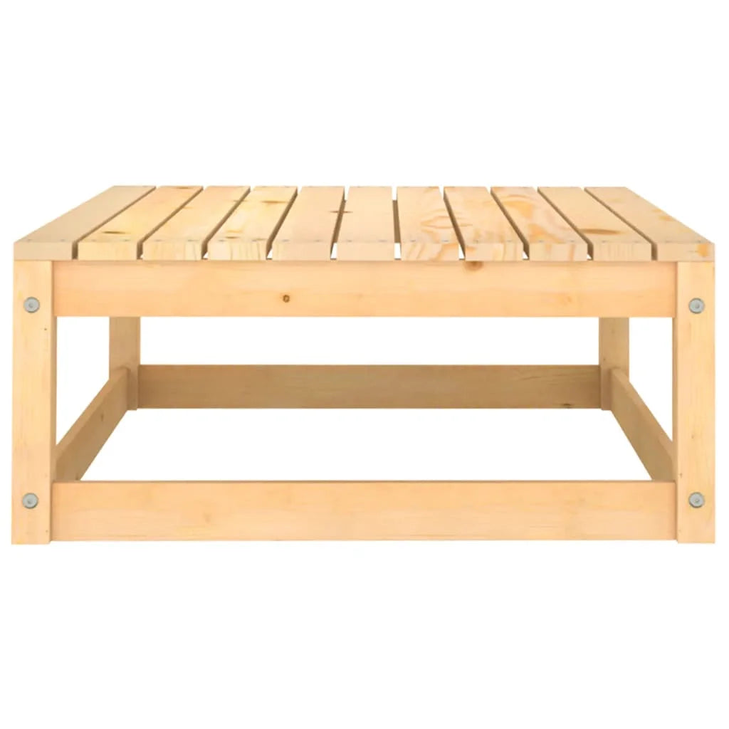 2 Piece Patio Lounge Set with Cushions Solid Wood Pine E983707