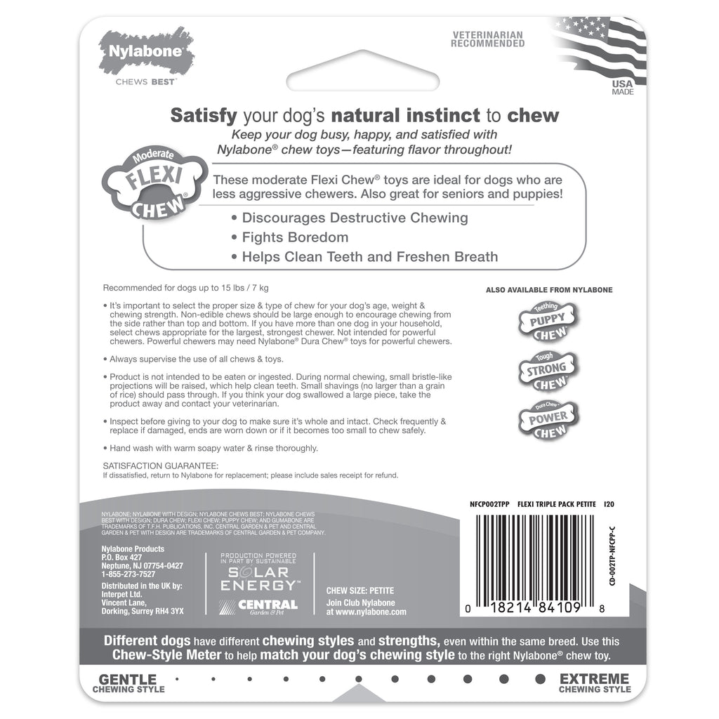 Dog Dental Chew Variety Pack, X-Small/Petite, 3 Count A961913