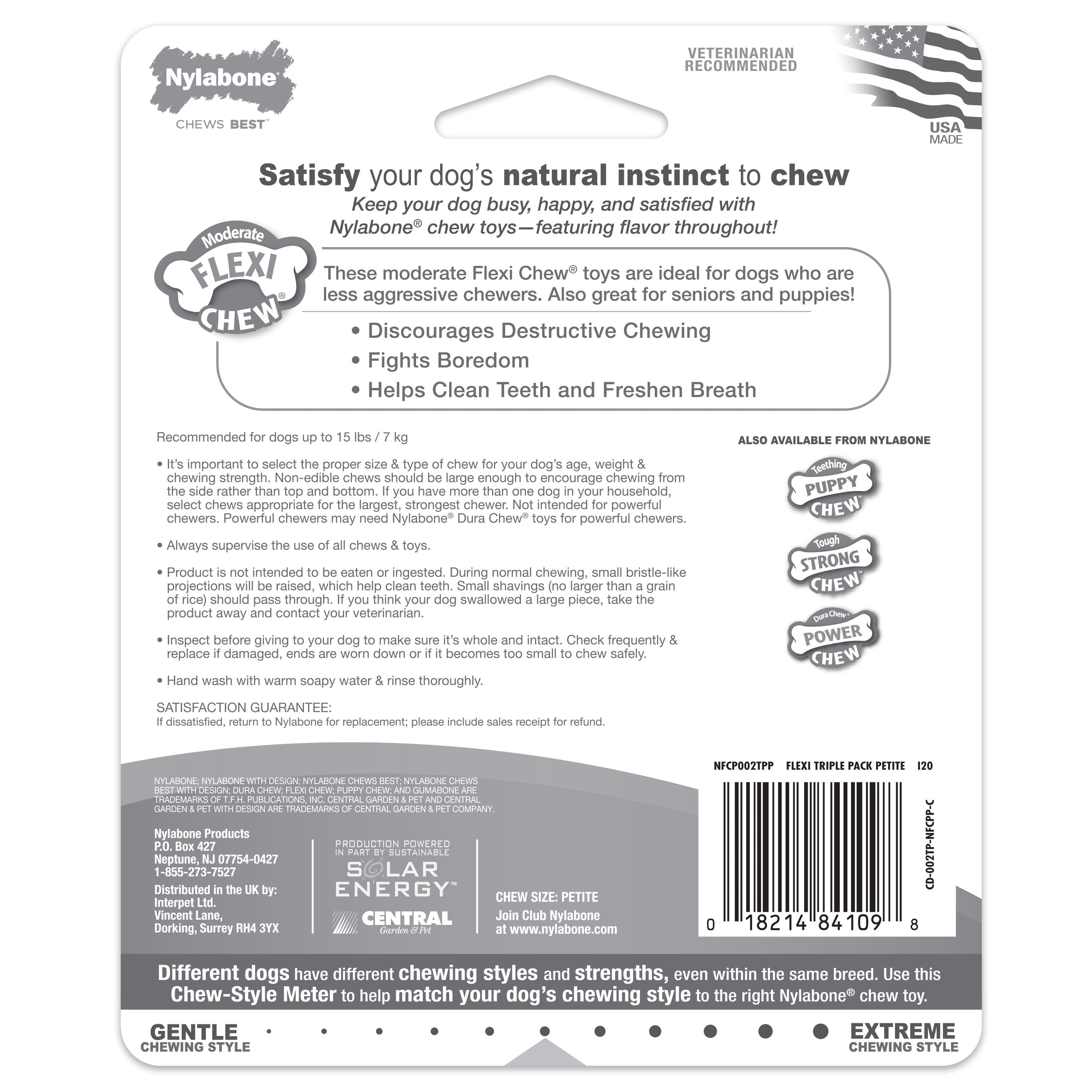 Dog Dental Chew Variety Pack, X-Small/Petite, 3 Count A961913