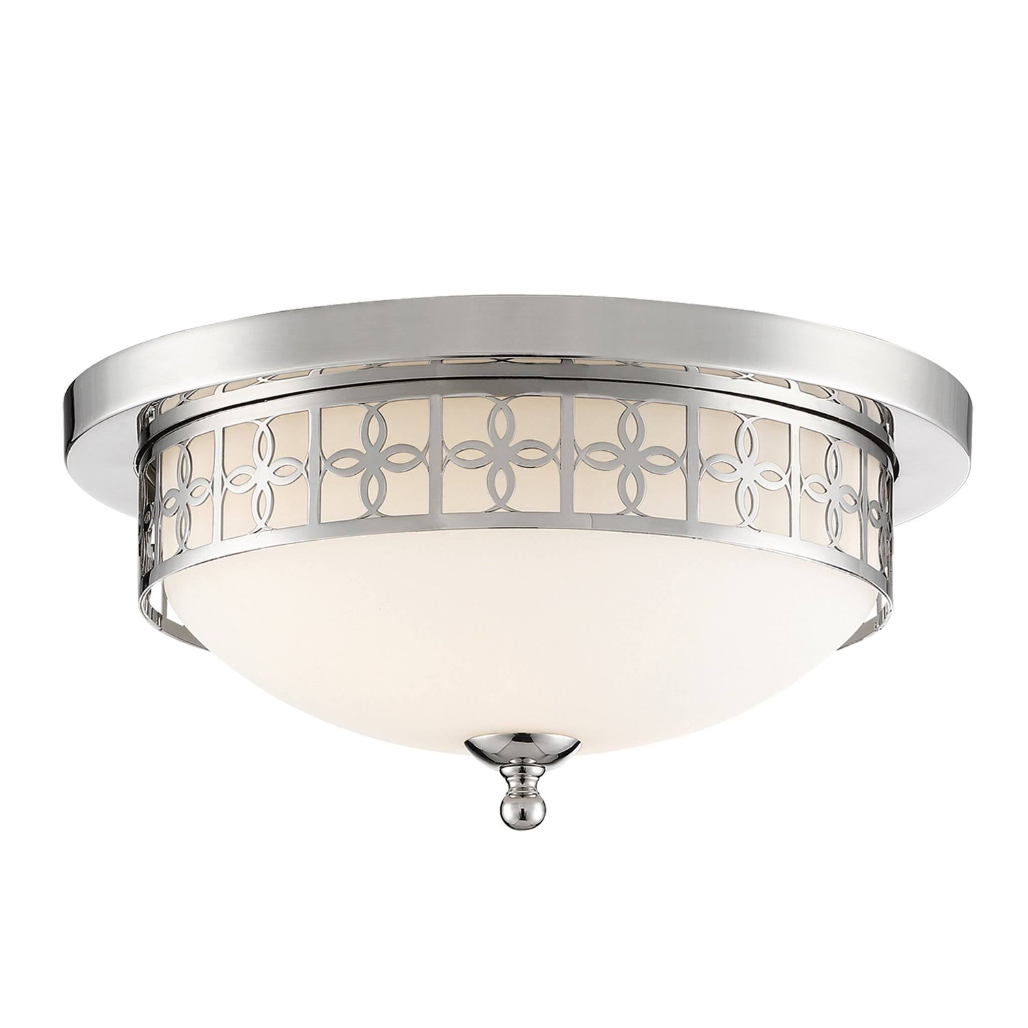 Polished Nickel 2 Light Ceiling Mount E612471