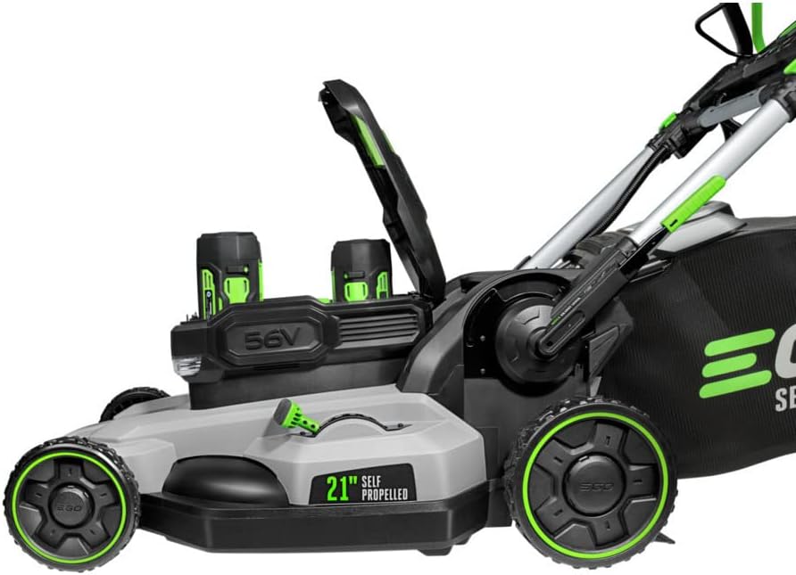 21-Inch 56-Volt Cordless Self Propelled Lawn Mower with Two 5.0 Ah Batteries & Charger I847638