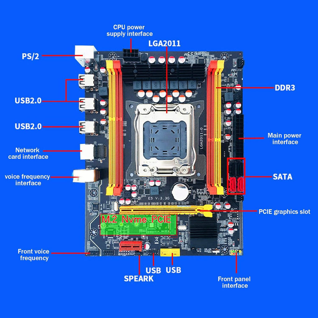 Gaming Motherboard with Indicator Light, DDR3 Memory, Support M.2 Hard Drives U949860
