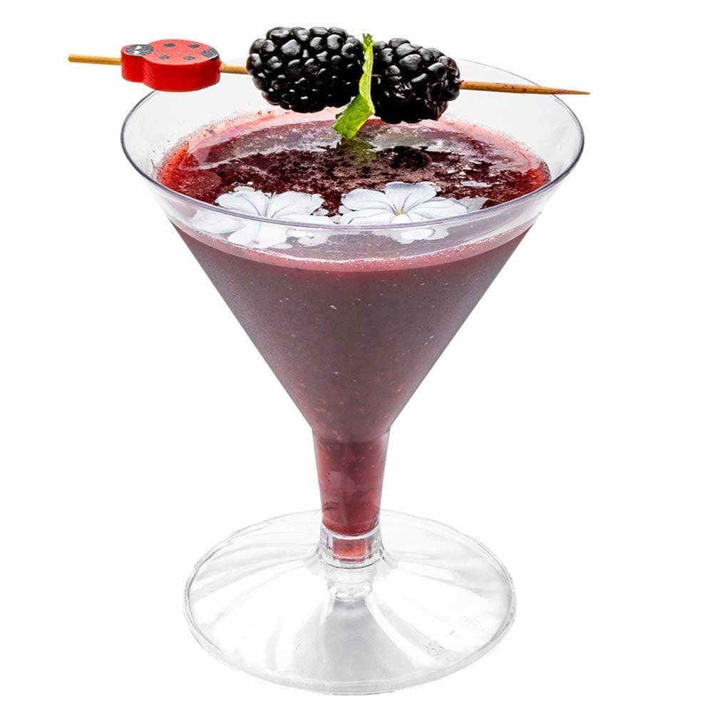 Crystal Clear Plastic Martini Glass 4.8 oz 100ct G351