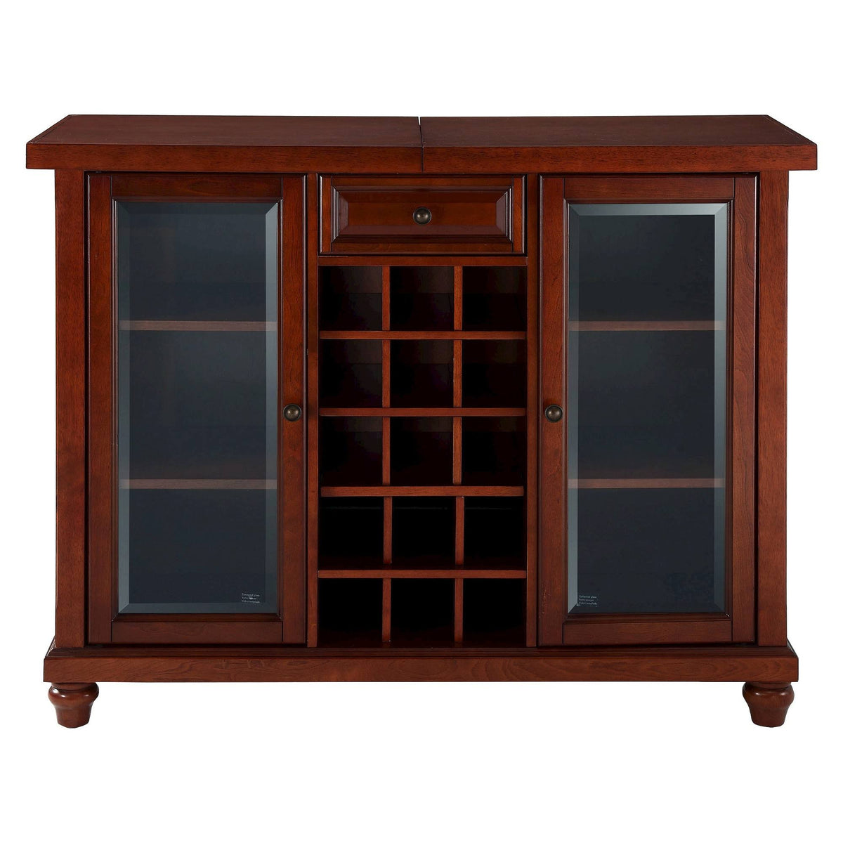 Vintage Mahogany Sliding Top Bar Cabinet H7910