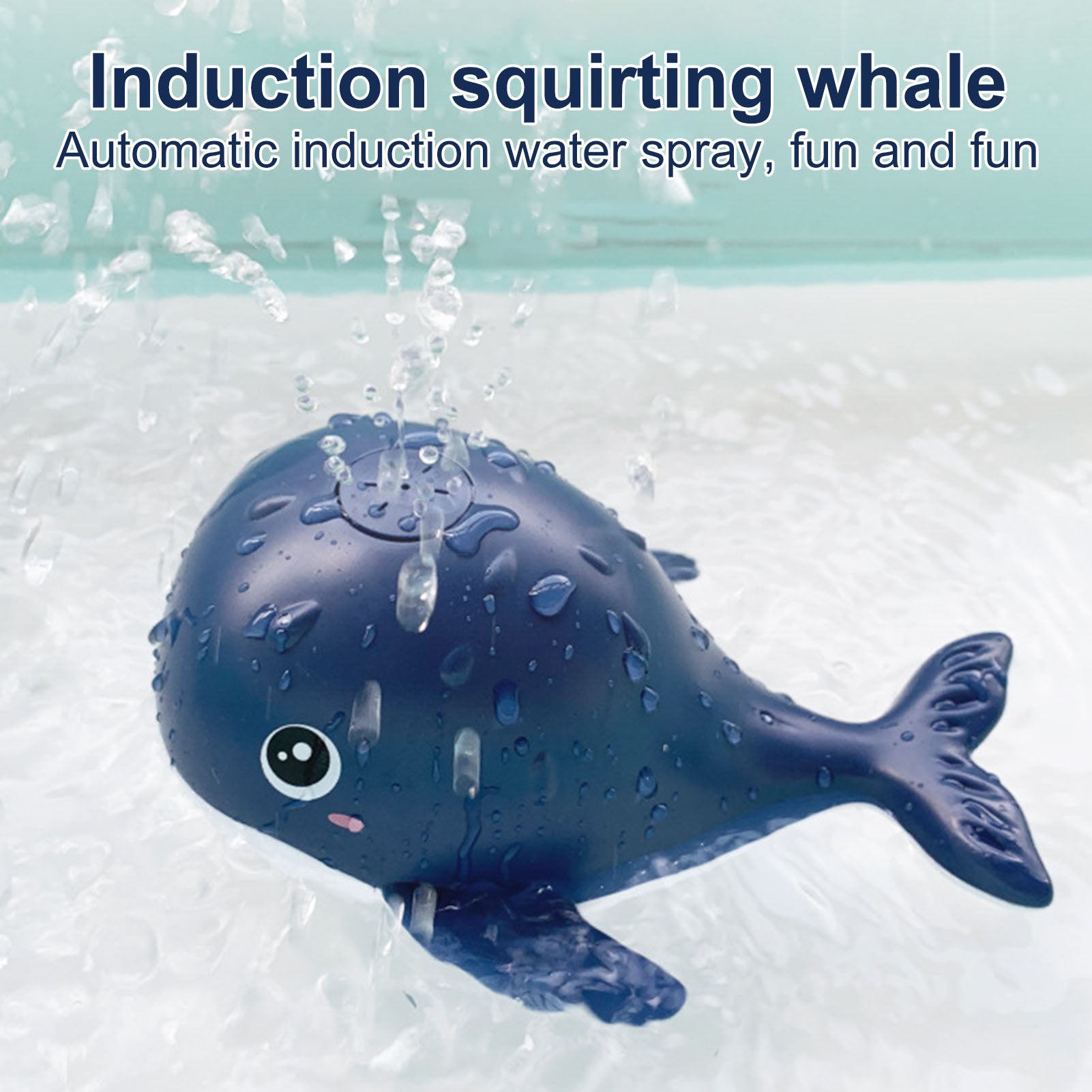 Electric Spout Whale Toy Bathroom Toy W71703