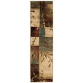 Brown Geometric Runner Z709