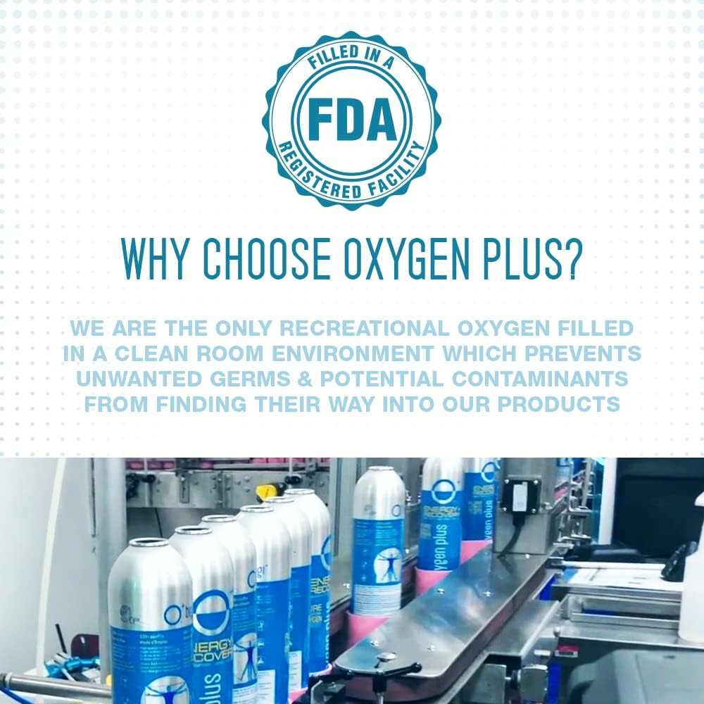 Portable Oxygen Can 99.5% Pure O2 11 Liter Canister Pack of 2 M9142