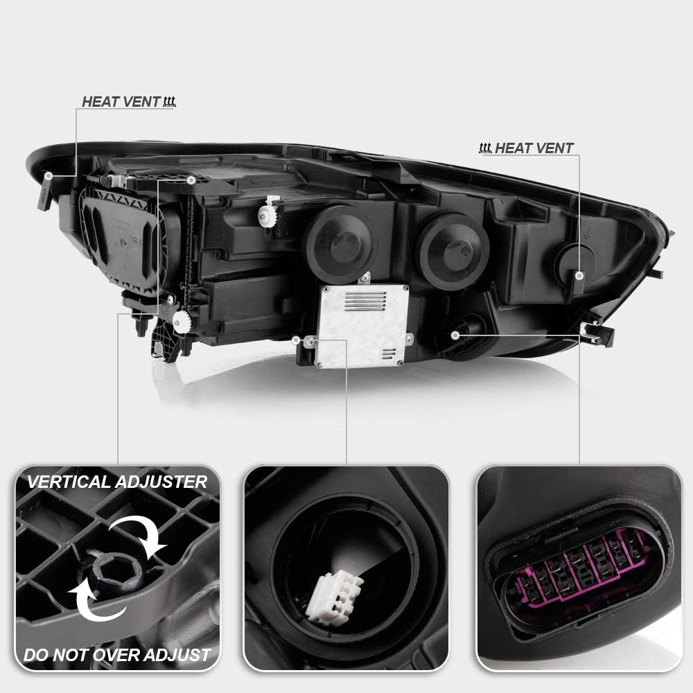 2012-2015 Audi A6 S6 LED DRL Projector Headlight Assembly Driver Side J2609