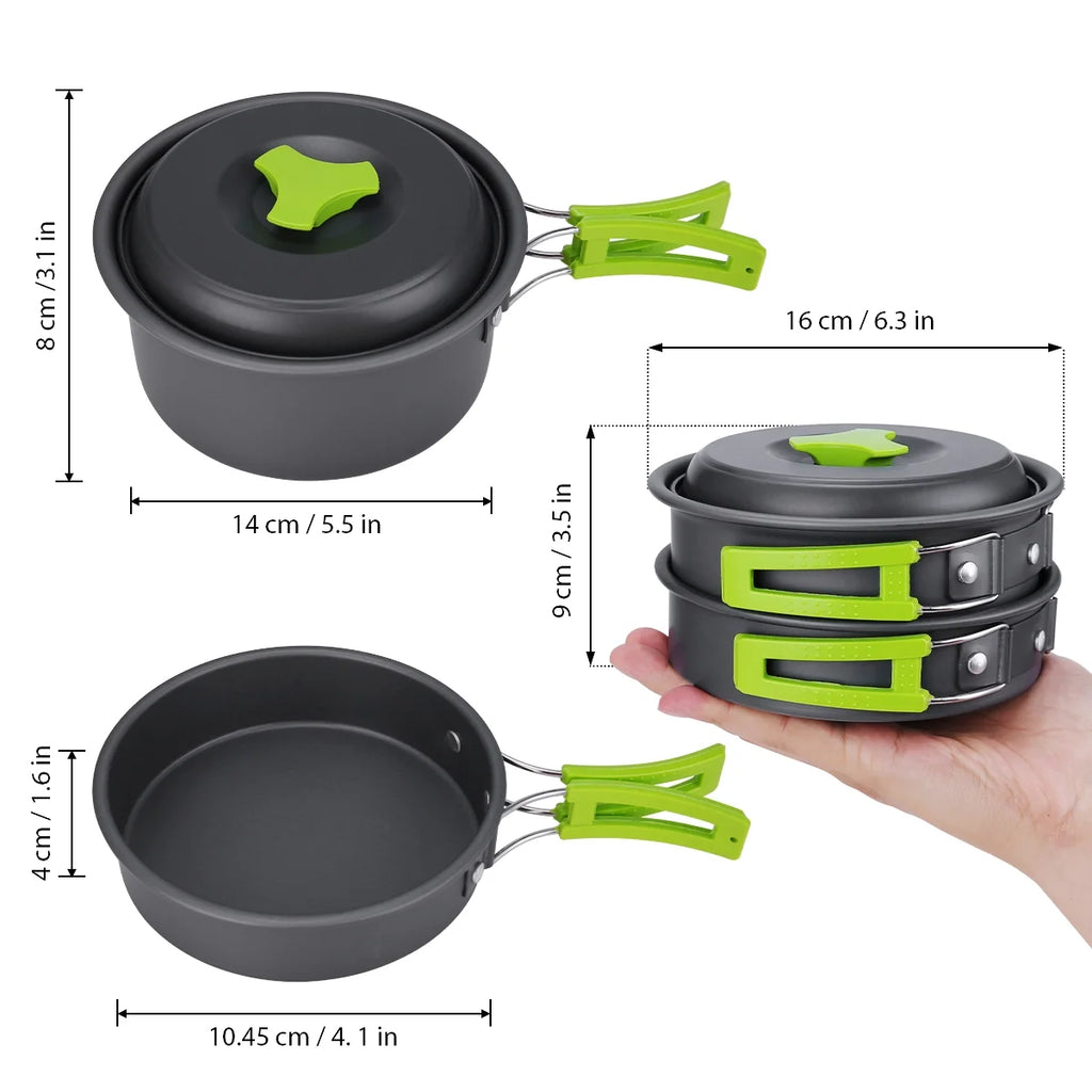 15Pcs Non Stick Camping Cookware Set P50106