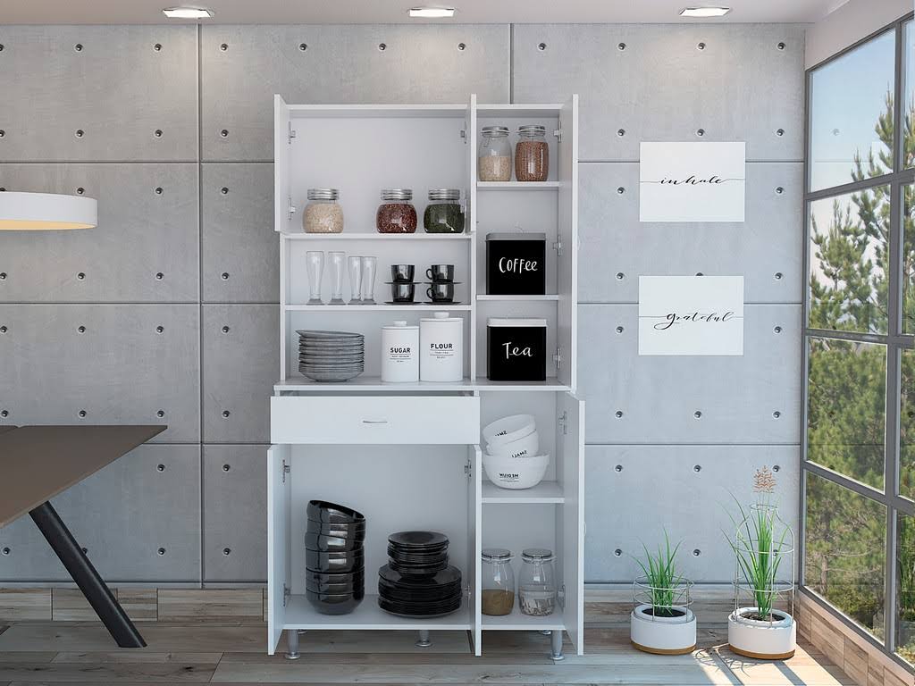 White Pantry Cabinet Z849