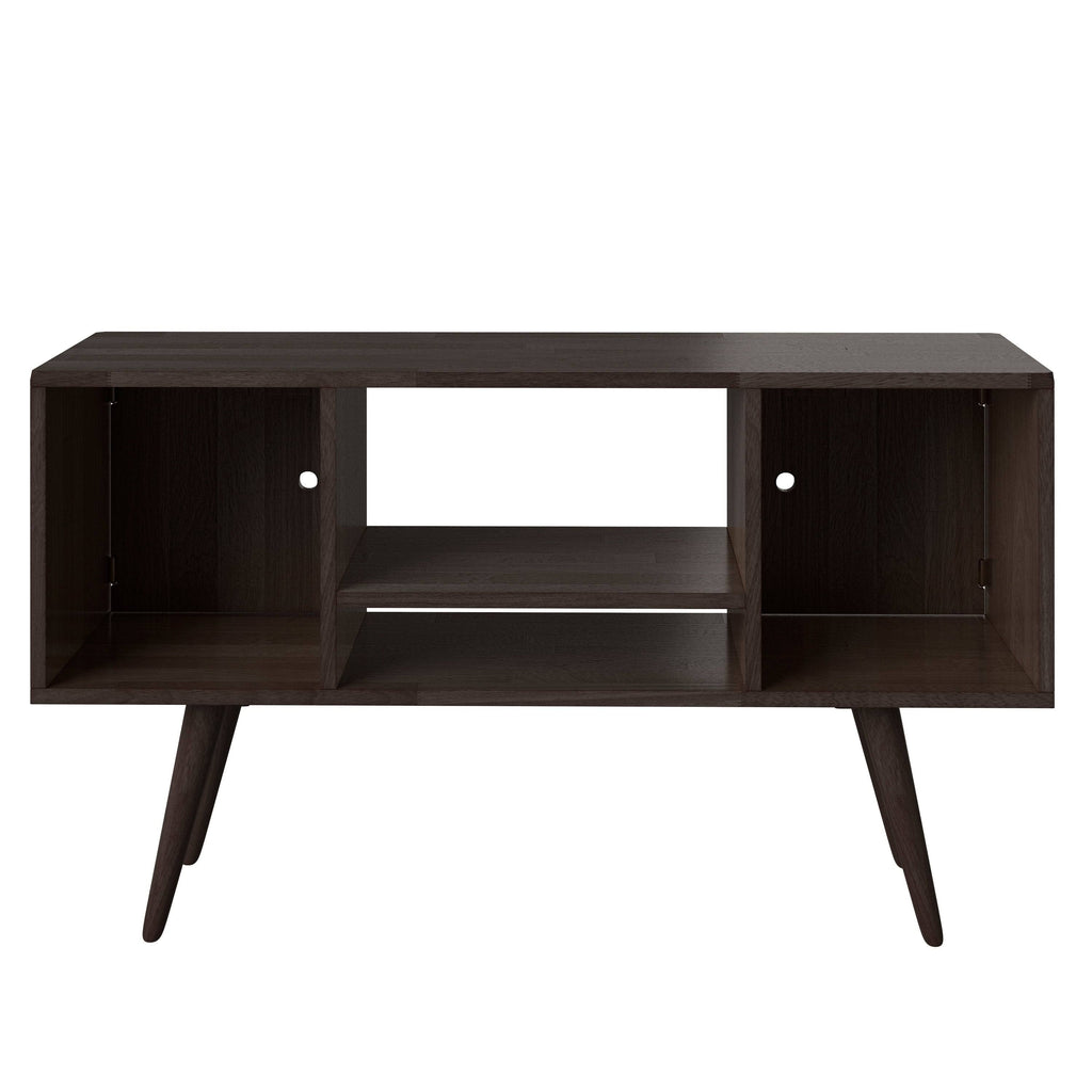White Wash Wood Entertainment Cabinet with Doors O62568