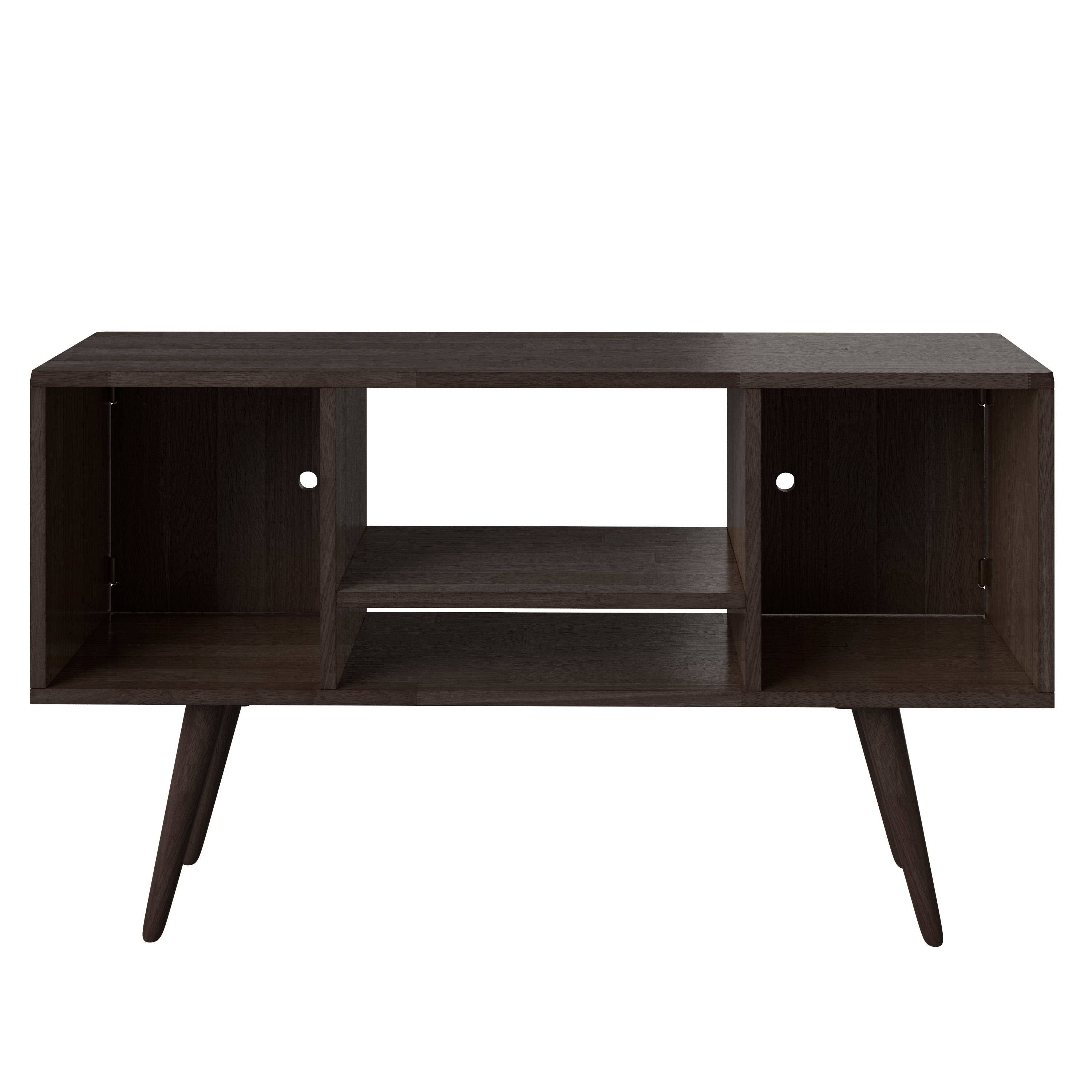 White Wash Wood Entertainment Cabinet with Doors O62568