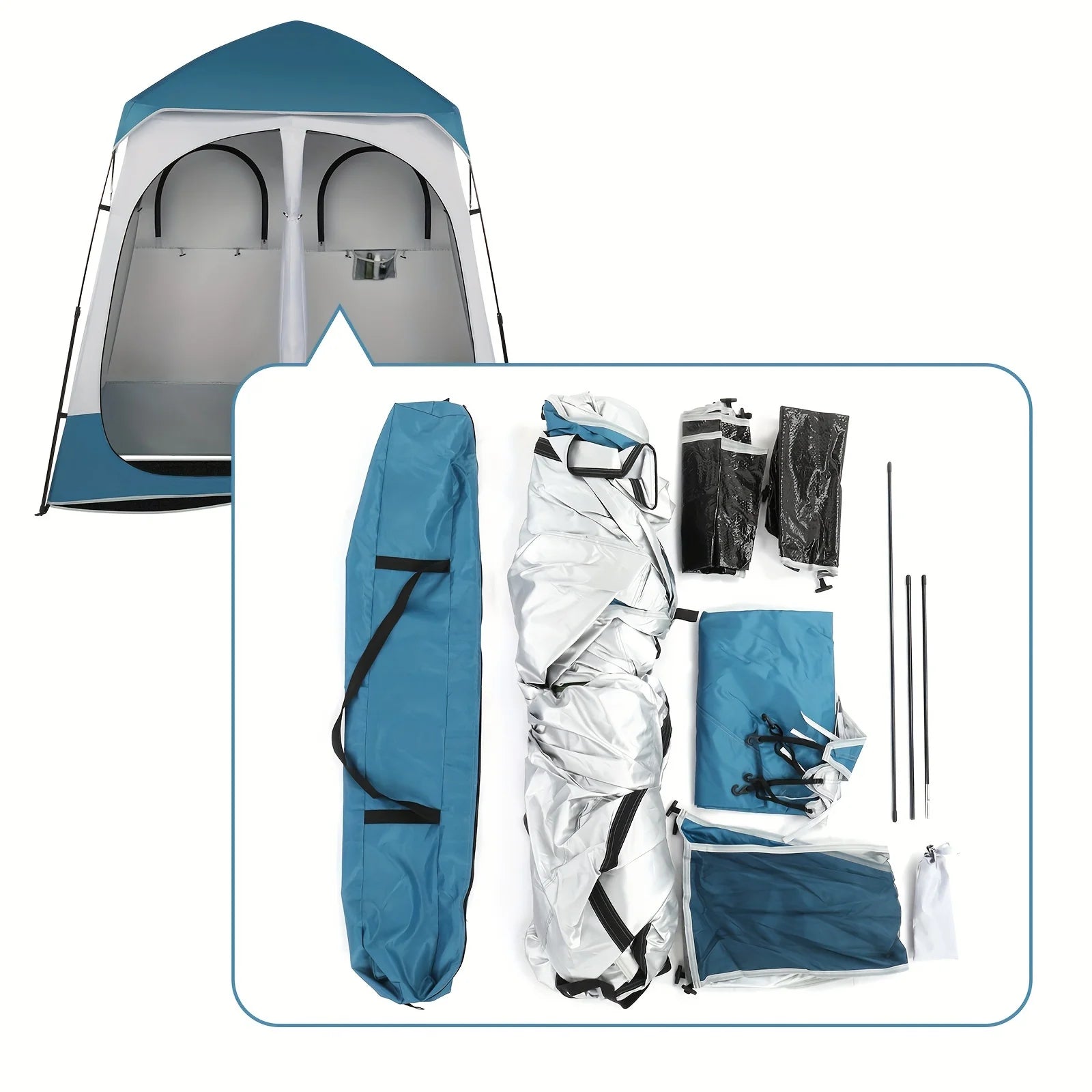 Oxford Cloth Double Dressing Tent Q82247