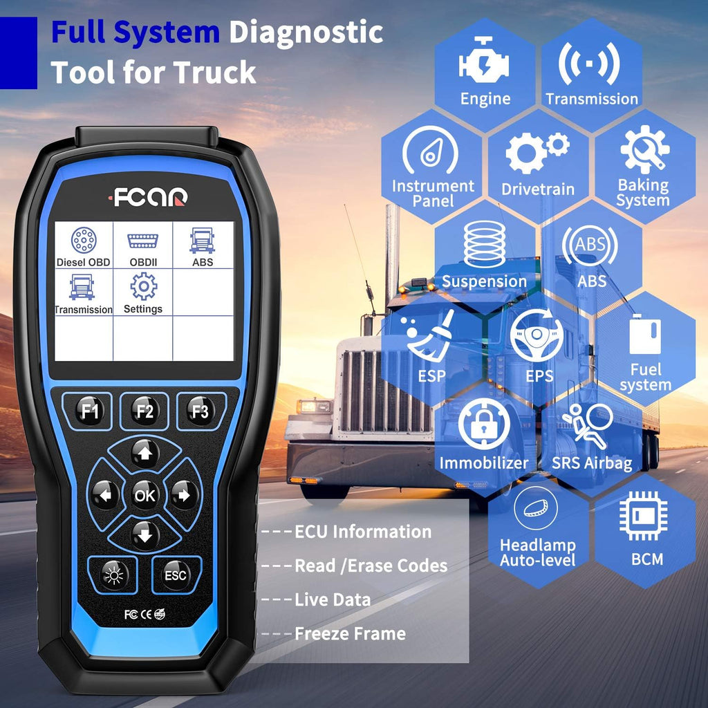 Heavy Duty Truck Scanner with ABS & Transmission Actuation Test D6619