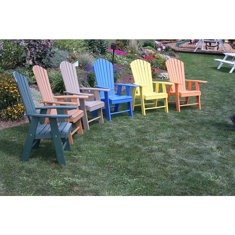Orange Recycled Plastic Adirondack Chair J90347