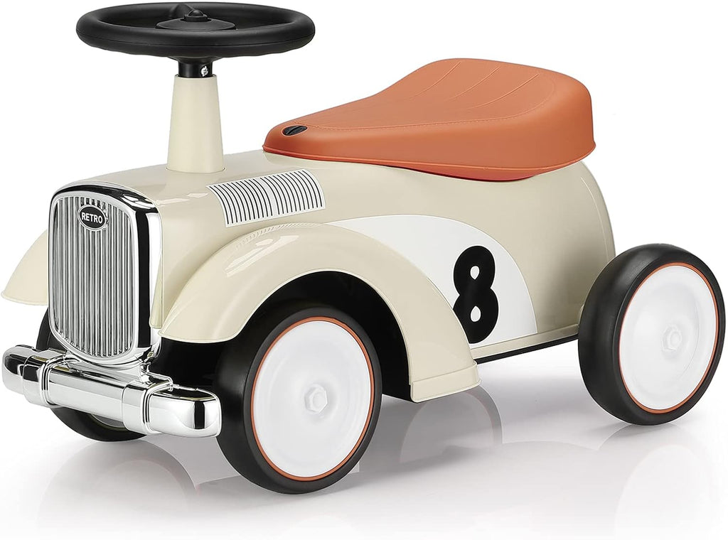 Pink Toddler Ride on Car with Limited Steering Wheels and Secret Storage R946